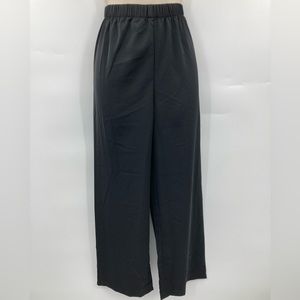 Huiliuliu Women’s Black Elastic Waist Band Flow Pants